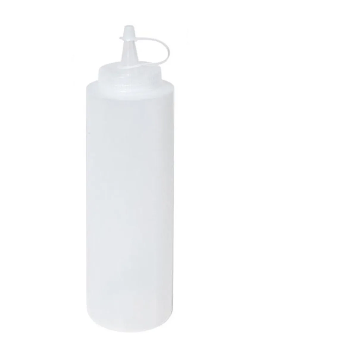 Contacto Backzubehör|Kochwelt Entdecken|Quetschflasche 0,35 l Neutral Weiss 21cm Hoch