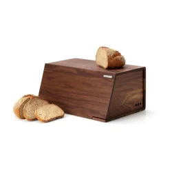 Continenta Brotkästen & Brotkörbe|Brotkasten 40x26x18,5 cm Walnuss