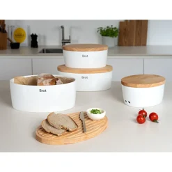 Brottopf 36x23x16 cm weiß<Continenta Sale
