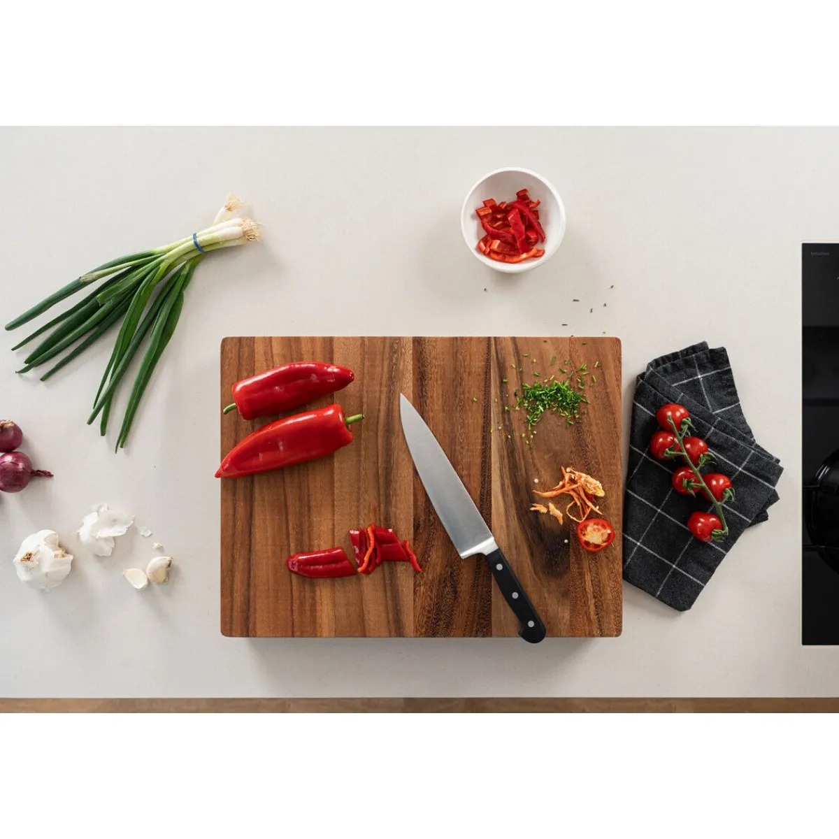 Hackblock Akazie geölt 48x36x6cm<Continenta Clearance