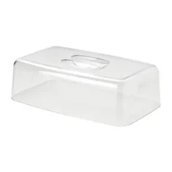 Continenta Servierplatten|Käseglocke 2 tlg. eckig Holz/Acryl 38,5x25,5x11,5cm