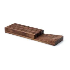 Messerblock f. Schublade 5 Messer 39 x 11 x 3,5 cm Akazie<Continenta Best