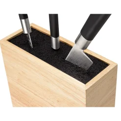 Continenta Messerblöcke|Messer & Co. Entdecken|Messerblock klein mit flex. Einsatz Gummibaum