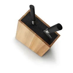 Continenta Messer & Co. Entdecken|Messerblock m. flex. Einsatz Eiche 28,5x8x19cm