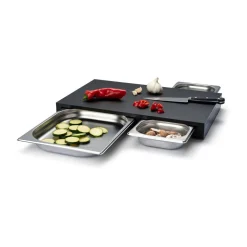 Continenta Meal Prep|Weihnachten|Multifunktionsbrett 49x33x5 cm Duracore schwarz