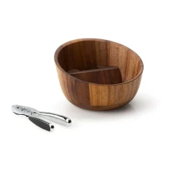 Nussschale mit Qualitätsknacker 19 cm Akazie<Continenta Clearance