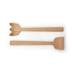 Salatbesteck 30,5cm Tulip Eiche<Continenta New