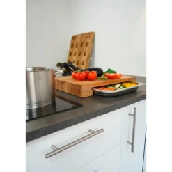 Schneidebrett mit Schublade 39x27x6 cm Stirnholz<Continenta Best
