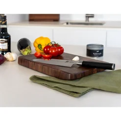 Continenta Messer & Co. Entdecken|Schneidebretter Aus Holz|Schneidebrett 33x22x3 cm Walnuss Stirnholz