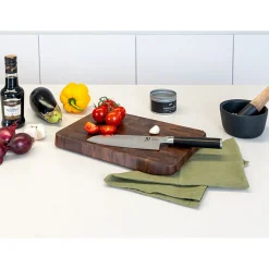 Schneidebrett 38x25x3 cm Walnuss Stirnholz<Continenta Sale