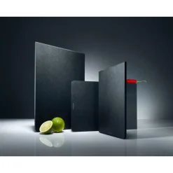 Continenta Pilzküche|Schneidebrett 24x16x1 cm Duracore schwarz