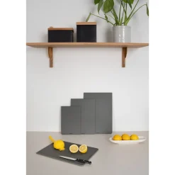 Schneidebrett 24x16x1 cm Duracore grau<Continenta Outlet