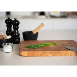 Schneidebrett 27x18x3 cm Eiche Stirnholz<Continenta