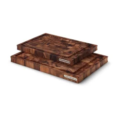 Continenta Messer & Co. Entdecken|Schneidebretter Aus Holz|Tranchierbrett m. Saftrille Akazie Stirnholz 36,5x25x2,8cm