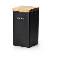 Continenta Kaffeedosen|Vorratsdose 10x10x20,5 cm schwarz