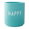 Design Letters Kaffeetassen|Becher|Becher 8 cm Favourite News Happy aqua
