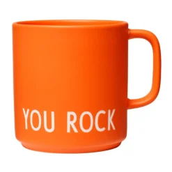 Design Letters Becher|Henkelbecher 8 cm Favourite Your Rock orange