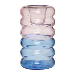 Kerzenständer 9 cm Hoop pink/blau<Design Letters Outlet