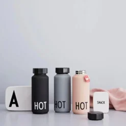 Design Letters Thermosflaschen|Thermoflasche 0,5 l Hot&Cold Hot schwarz