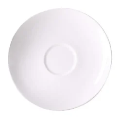 Dibbern Milchkaffeeuntertassen|Café au Lait Untertasse 16 cm Fine Bone China Classic weiß