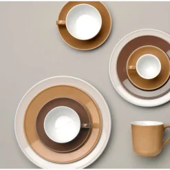 Dibbern Cappuccinountertassen|Cappuccino-Untertasse 16 cm Solid Color Chocolate