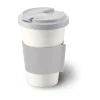 Coffee-to-go Becher 0,35 l Fine Bone China Konisch-Zylindrisch Lichtgrau<Dibbern Outlet