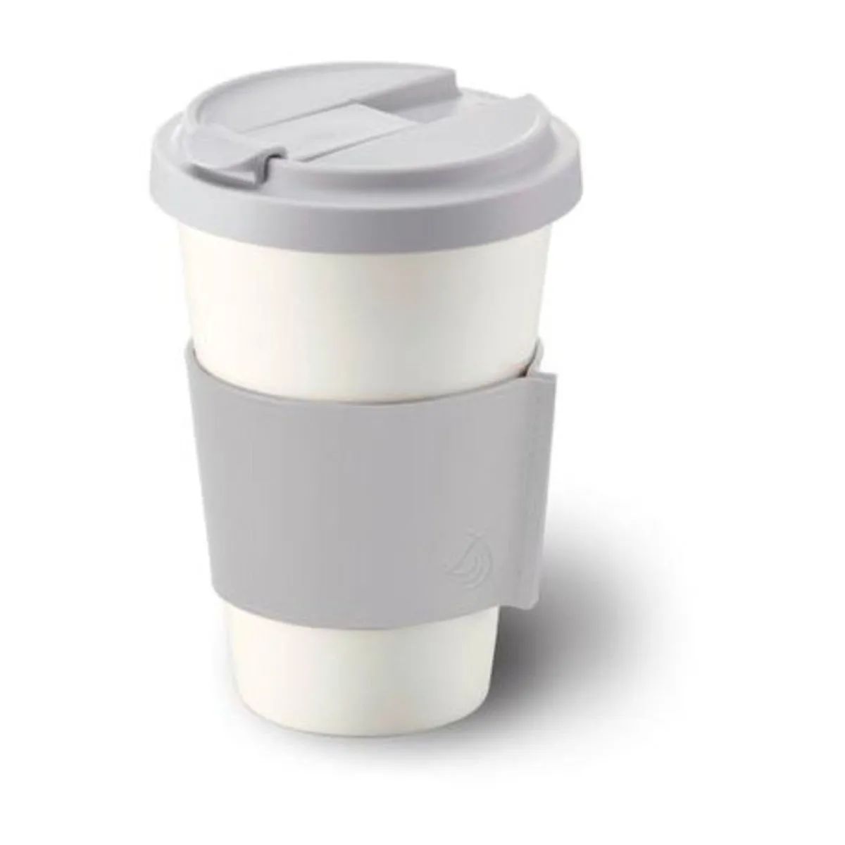 Coffee-to-go Becher 0,35 l Fine Bone China Konisch-Zylindrisch Lichtgrau<Dibbern Outlet