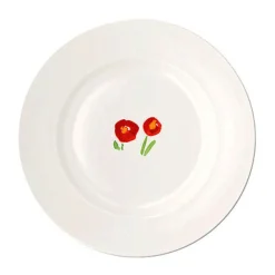 Dibbern Frühstücksteller|Dessertteller 21 cm Impression Mohn rot