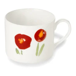 Dibbern Kaffeetassen|Kaffeetasse 0,25 l Impression Mohn rot