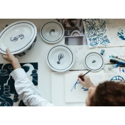 Platte 33 cm Solid Color Brasserie Marine<Dibbern Hot