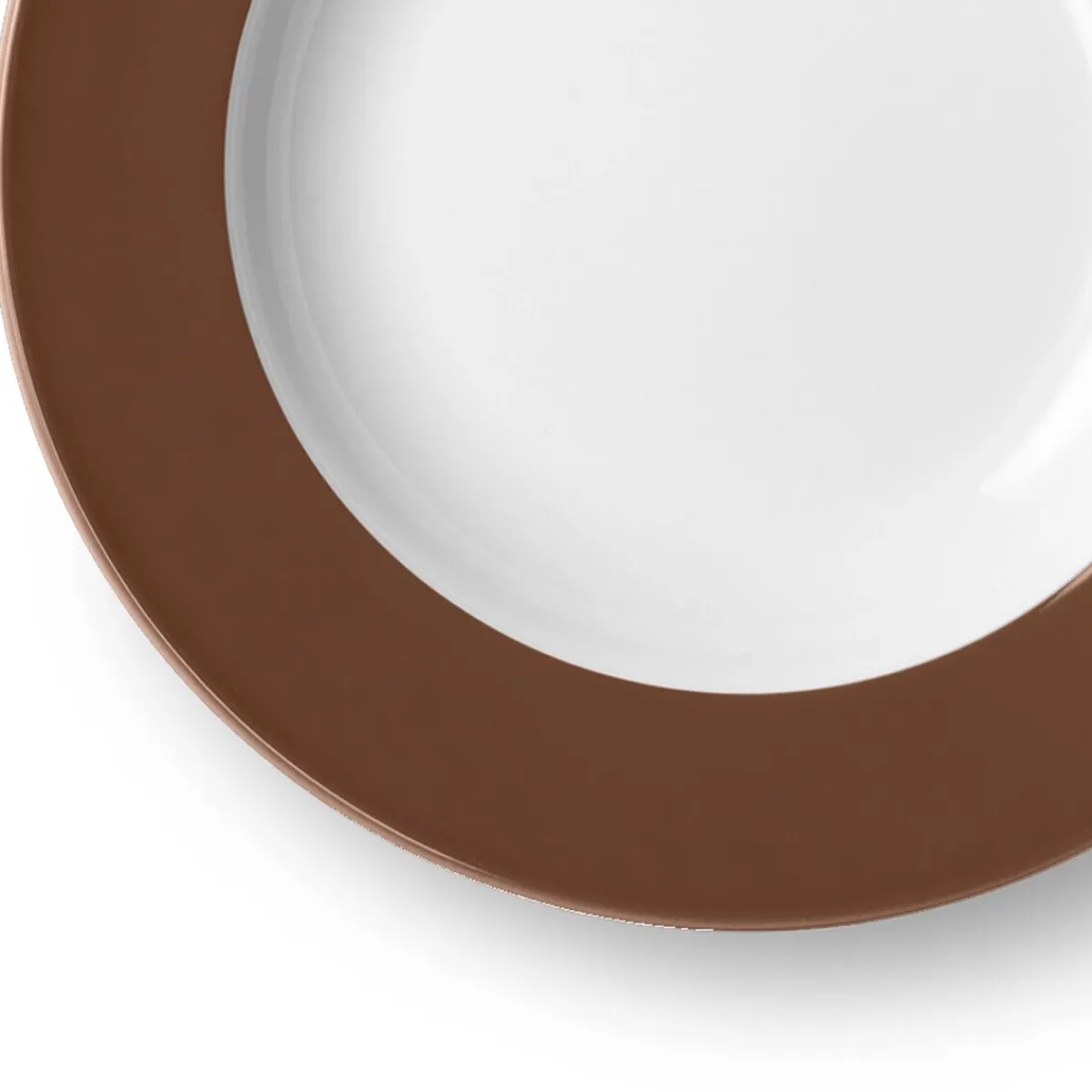 Dibbern Suppenteller|Suppenteller 23 cm Solid Color Chocolate