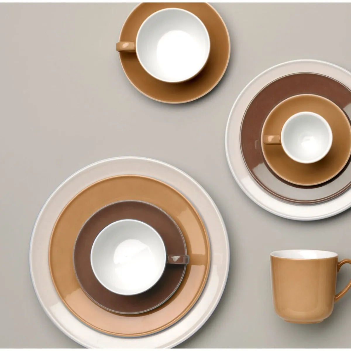 Dibbern Suppenteller|Suppenteller 23 cm Solid Color Chocolate