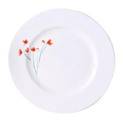 Teller 21 cm Impression Blume rot<Dibbern Sale