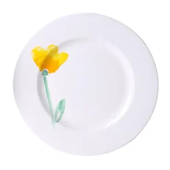 Dibbern Speiseteller|Teller 26,5cm Impression Blume gelb