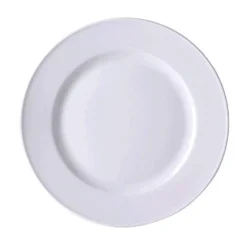 Teller flach 28 cm Fahne Solid Color weiss<Dibbern Outlet