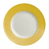 Dibbern Frühstücksteller|Teller flach 21 cm Fahne Solid Color sonnengelb