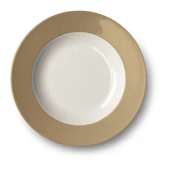 Dibbern Suppenteller|Teller tief 23 cm Fahne Solid Color clay