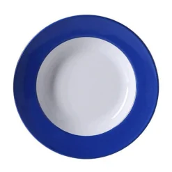Dibbern Suppenteller|Teller tief 23 cm Fahne Solid Color kornblume