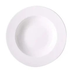 Dibbern Speiseteller|Suppenteller|Teller tief 23cm Bone China weiss