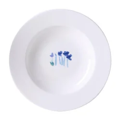Teller tief 23cm Impression Blume Blau<Dibbern Outlet