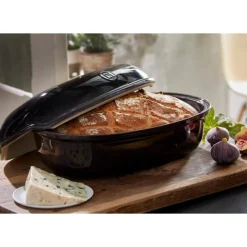 Emile Henry Halloween|Brotbackform 34x22x15 cm Artisan Kohle