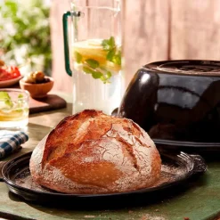 Emile Henry Kochwelt Entdecken|20 Jahre Tischwelt|Brot-Set 2-tlg. Fusain