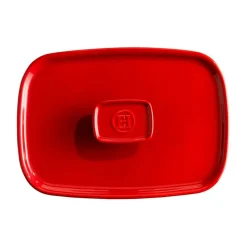Emile Henry Spargel Zubehör|Deckel 35 cm für Gratinform 36x23 cm Ultime Grand Cru