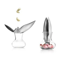 Knoblauchpresse Edelstahl mit Glaskrug<Eva Solo Clearance
