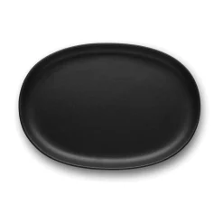 Teller oval 26 cm Nordic kitchen schwarz<Eva Solo New