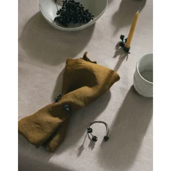 Serviettenringe 4er-Set Forest Black Brass<ferm LIVING Sale