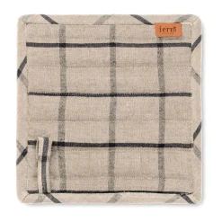 Topflappen 2er-Set Hale sand/schwarz<ferm LIVING