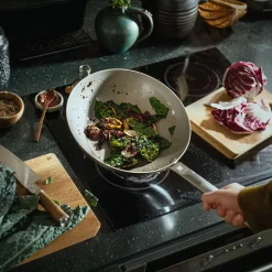 Fiskars Pfannen|Kochwelt Entdecken|Stahl-Wok 28 cm Norden edelstahl