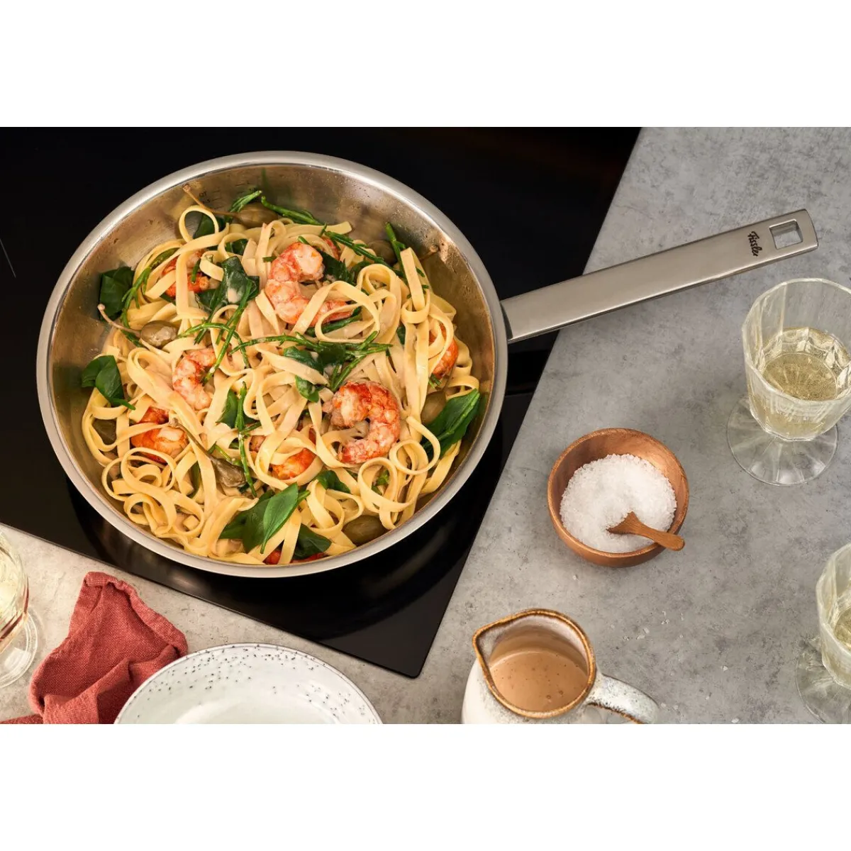 Stielpfanne 28 cm Original-Profi Collection silber<Fissler