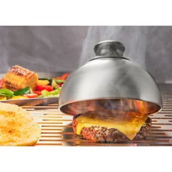 Burger- und Schmelzglocke 15 cm BBQ silber<Gefu Best